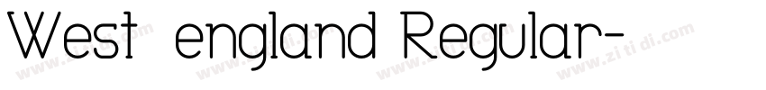 West_england Regular字体转换